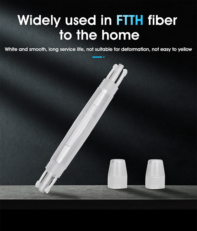 Free shipping 150pcs/lot Plastic Fiber Optic Fusion Protection Box for Drop Cable Optical Fiber Fused FTTH SM