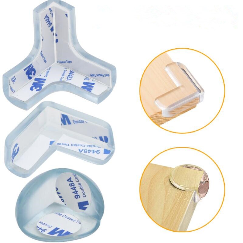 10pcs Baby Safety Silicone Protector Table Corner Edge Protection Cover Electric Socket Protection Children Anticollision Guards