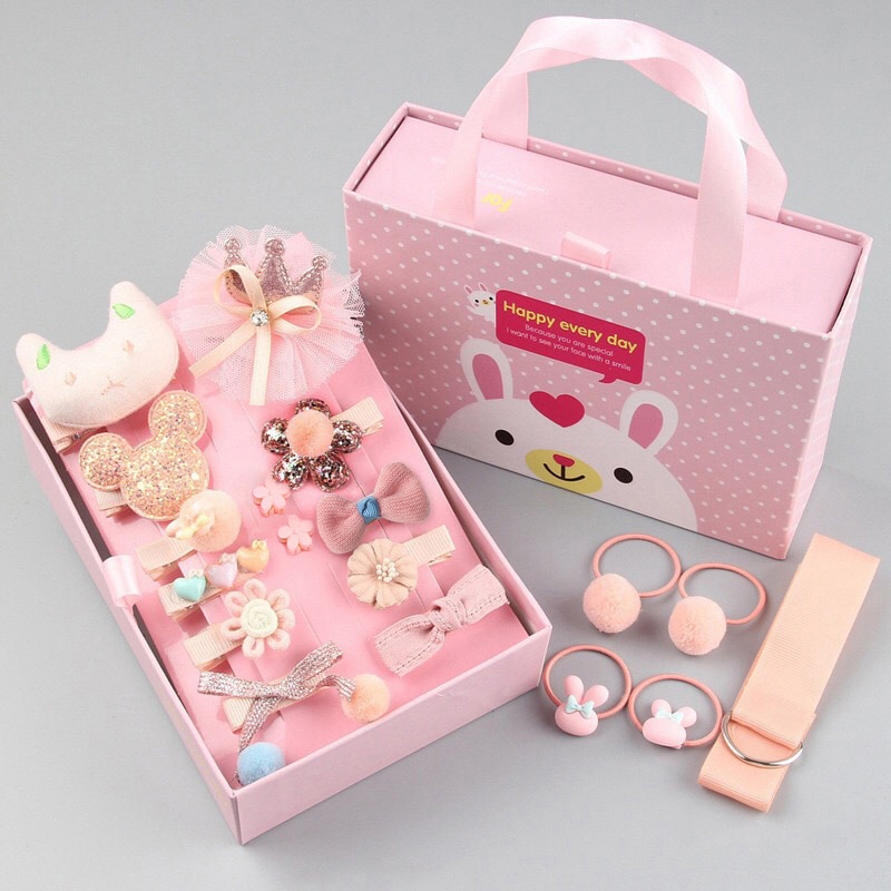 PatPat Multi-style Hair Accessory Sets for Girls (The opening direction of the clip is random)