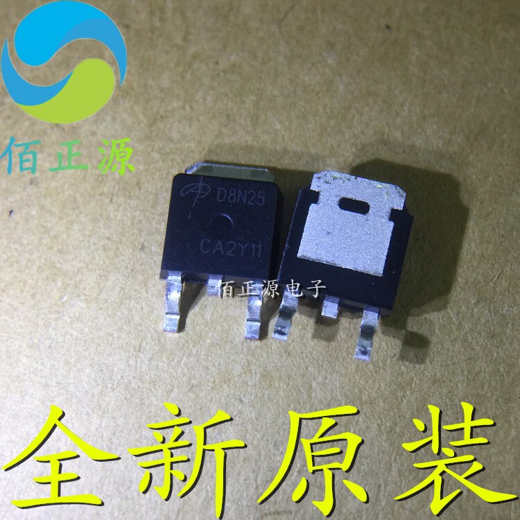 10pcs orginal new AOD8N25 D8N25 field effect MOS tube 8A 250V SMD TO252