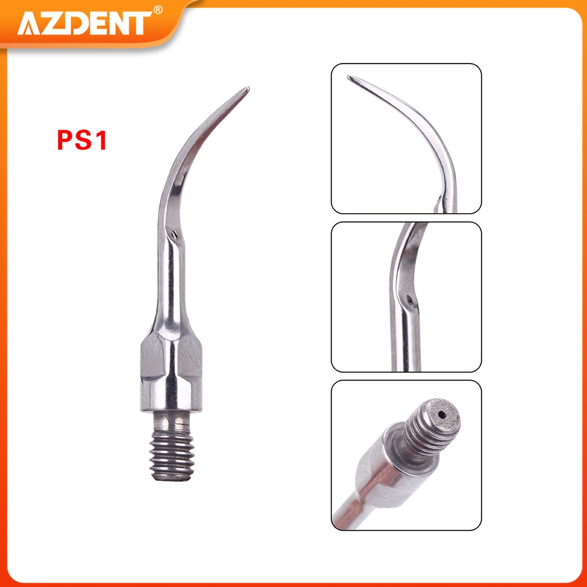 AZDENT 1PC Dental Scaler Tip Scaling Periodontics Treatment Tips Fit for Ultrasonic Scaler Handpiece GS1 GS2 PS1 PS3