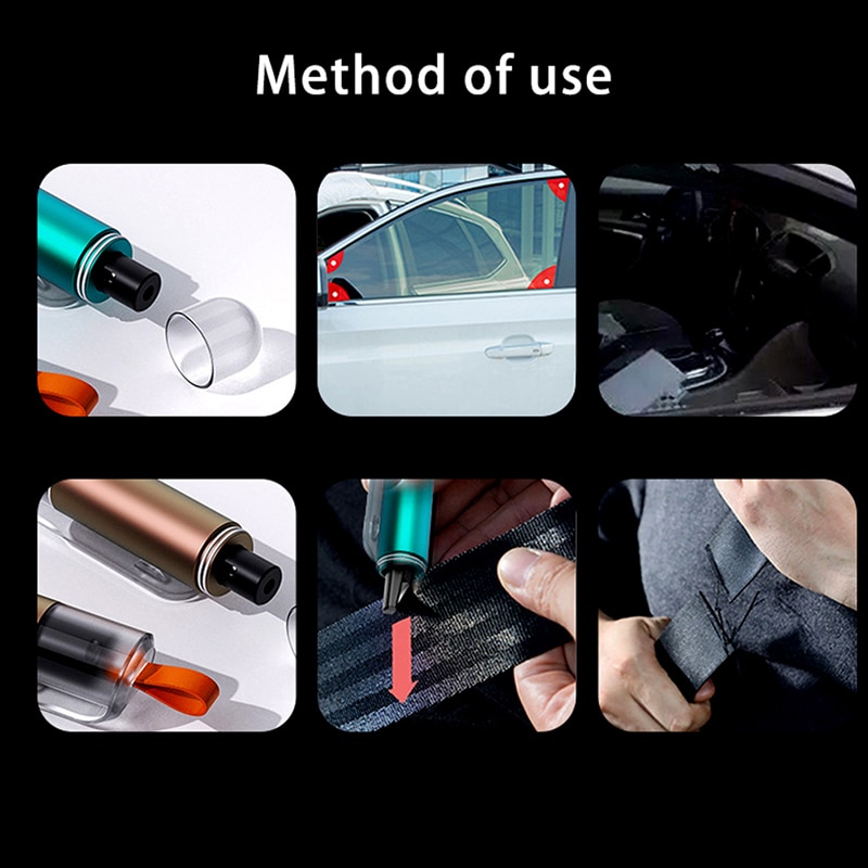 Car Window Glass Breaker Cutter For Seat Belt Safety Hammer Escape Hammer Cut