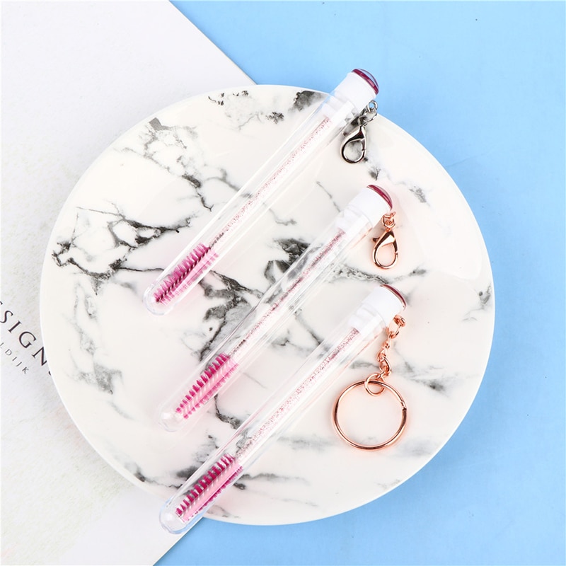 Reusable Eyebrow Brush Tube Disposable Eyelash Brush Eyebrow Brush Replaceable Dust-proof Sparkling Makeup Brush