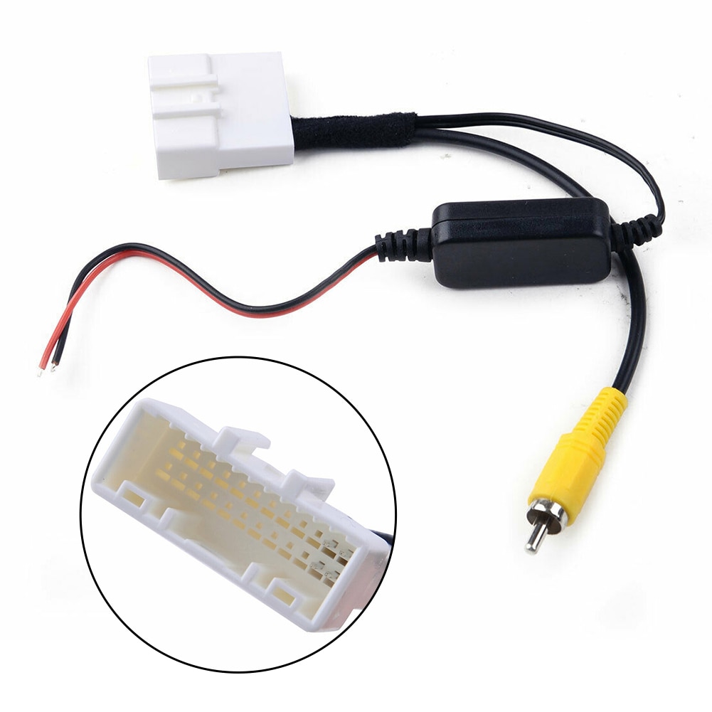 Reverse Camera Video Wire Cable Plug Adapter Fit For Toyota Kluger RAV4 24 Pins Plug Original Harness Reverse Camera Accessories