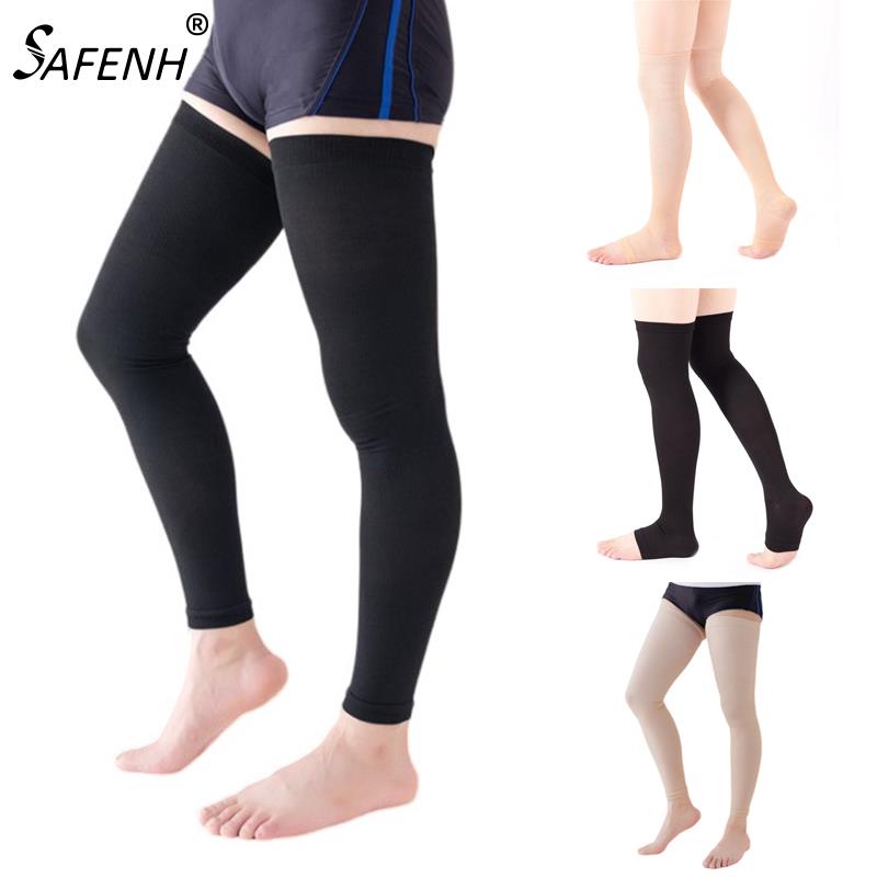 Open Toe Knee-High Medical Compression Stockings Calf Compression Stockings Varicose Veins Treat Shaping Graduated Stockings