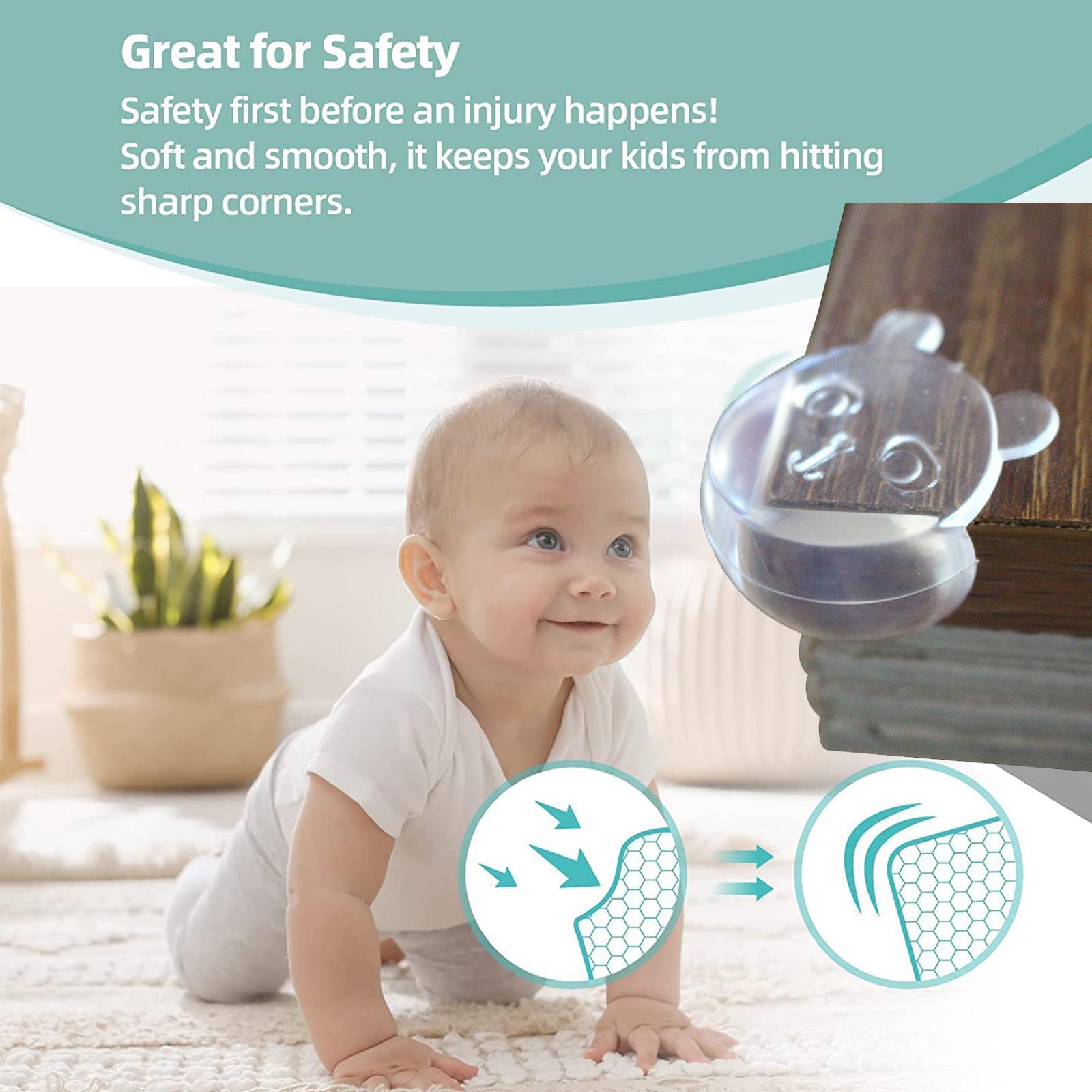 4/8pcs Table Corner Edge Cover Soft Transparent Edge Protector Desk Baby Corner Baby Tool Silicone Home Safety C Q7x3