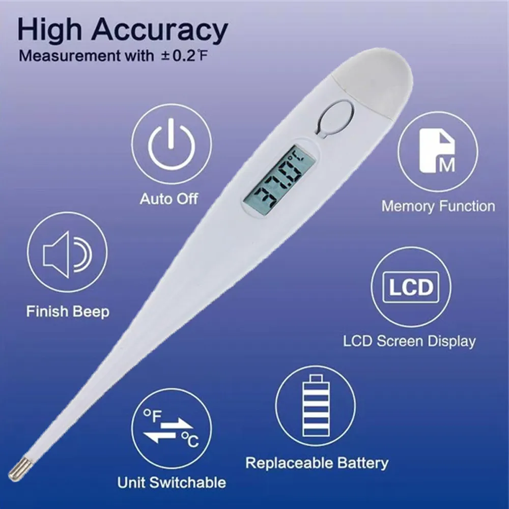 NEW Digital LCD Heating Oral Thermometer Tools Kids Baby Child Infant Temperature Measurement Electronic Clinical Thermometer