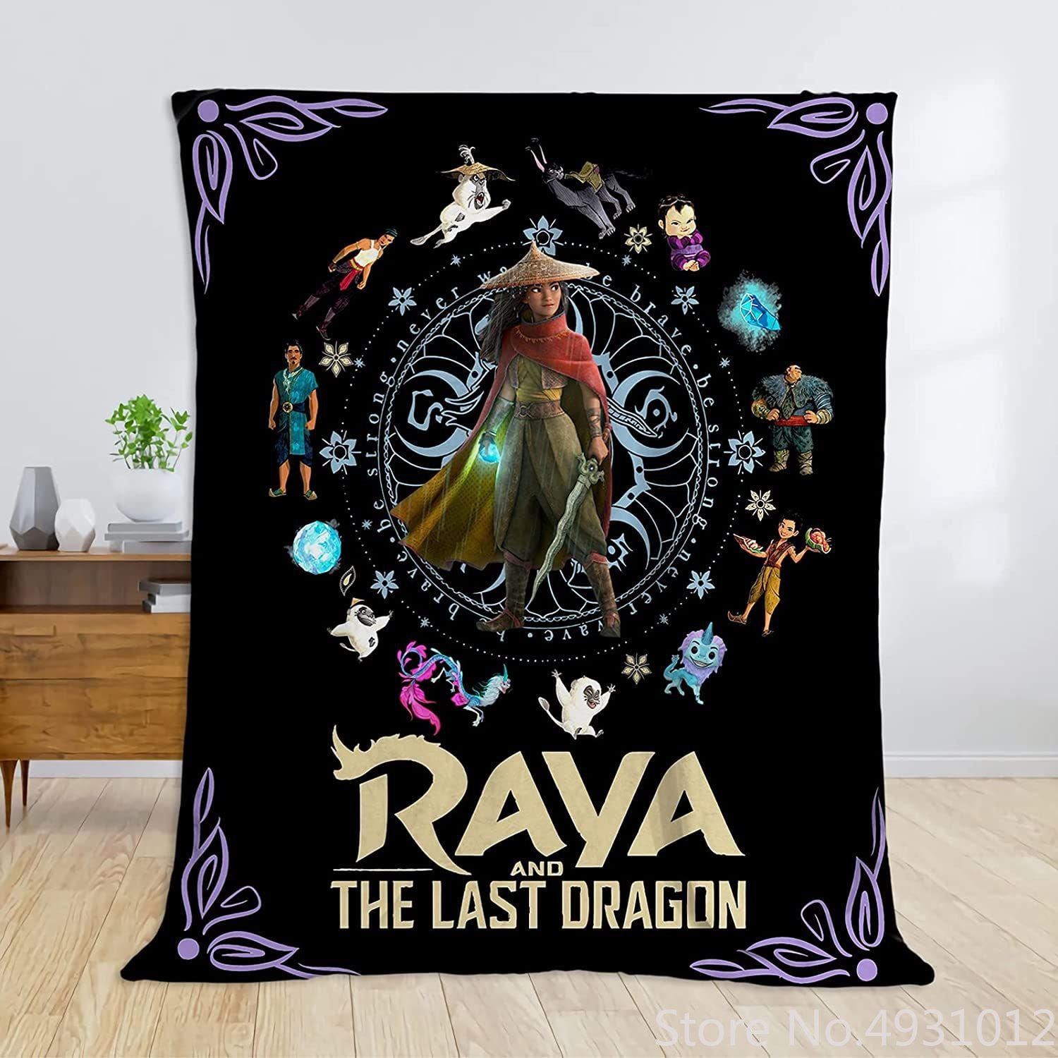 Disney The Last Dragon Raya Flannel Cartoon Baby Blanket Children Boy Bedding TV Quilt Home Textiles Throw Sofa Car Bed Cover