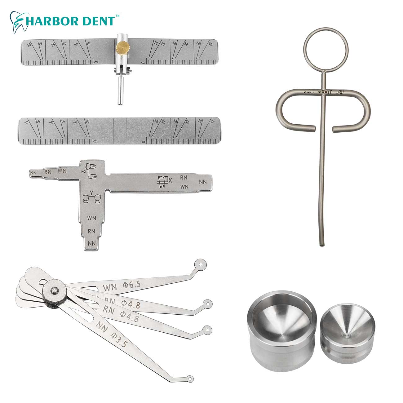 Implant Caliper Implant Measuring Ruler for Inter-Implant Distance Positioning Caliper Dental Implant Equipment
