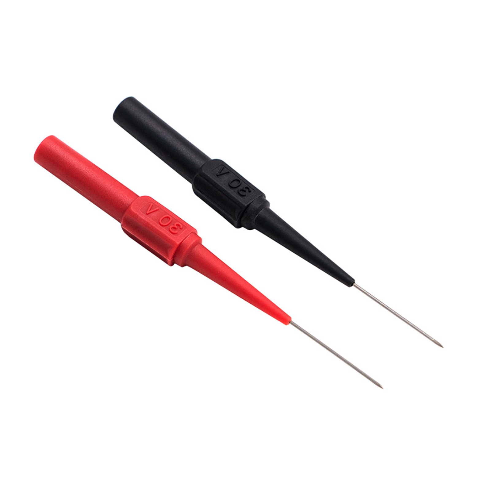 2pcs Insulation Piercing Probe Needles Non-destructive Multimeter Test Probes Pins Red/Black Back Probe Kit For Car Repair