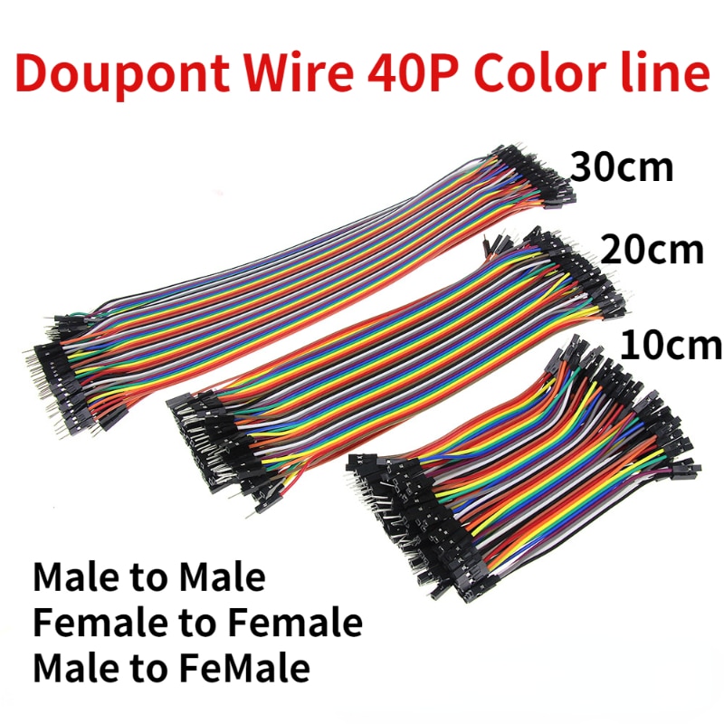 Dupont line 40PIN Cable 10cm 20cm 30cm Male to Male Female to Female Male to FeMale Jumper Dupont Wire Cable for DIY KIT