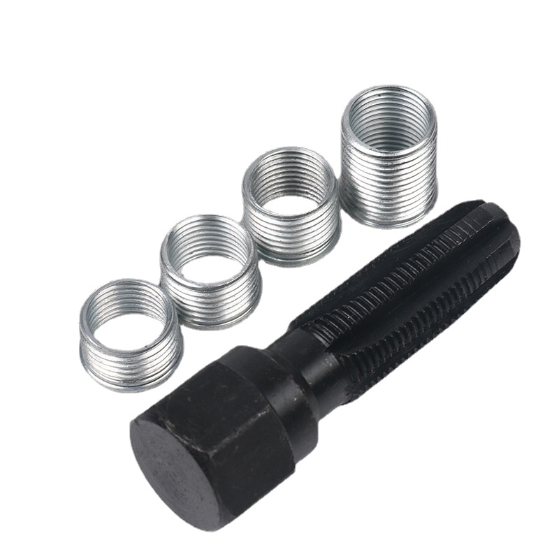 14mm Car Cylinder Head Tap Spark Plug Rethreading Helicoil Thread Repair Tool Kit Spark-plug Hole Sleeve for Repair Parts