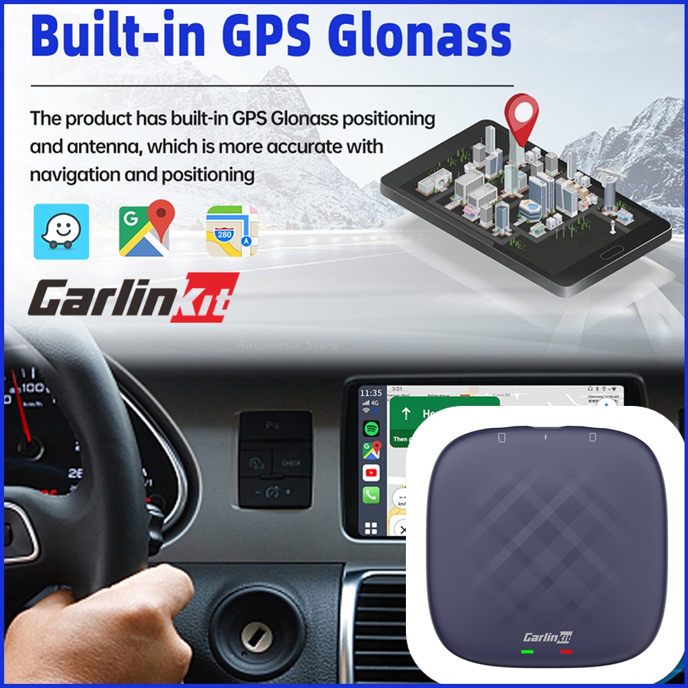 CarlinKit Mini CarPlay Ai Box Android 11 8-core Android Auto Wireless CarPlay Adapter TV Box 4G+64G for VW Audi BMW Tesla