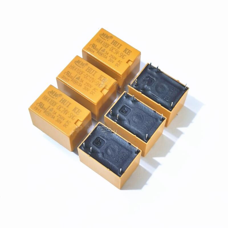 5PCS HK4100F-DC3V-SHG HK4100F-DC5V-SHG HK4100F-DC09V-SHG HK4100F-DC12V-SHG HK4100F-DC24V-SHG DIP6 relay Brand new original