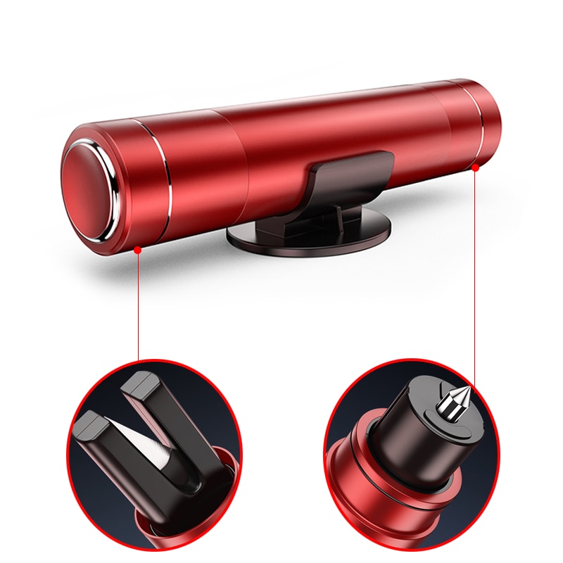 Car Safety Hammer Car Window Breaker Emergency Hammer Seat Belt Cutter Car Tool Life-Saving Escape Hammer Aluminum Alloy