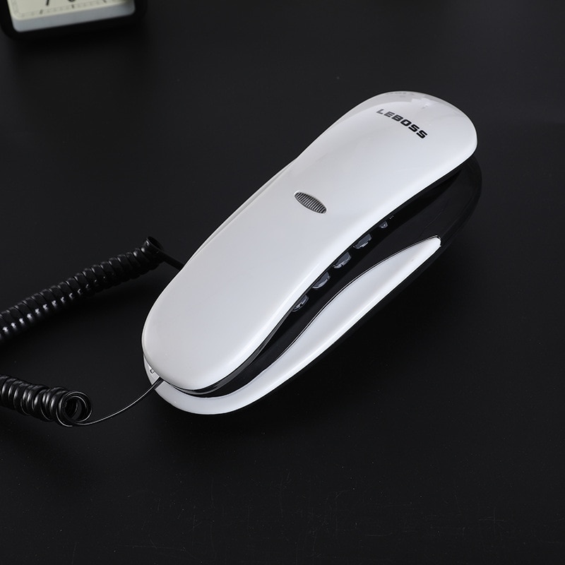 Corded Trimline Telephone Slim Wall Phone Red Wall Mounted Landine Phones for Home Office Hotel Bathroom Wholesale