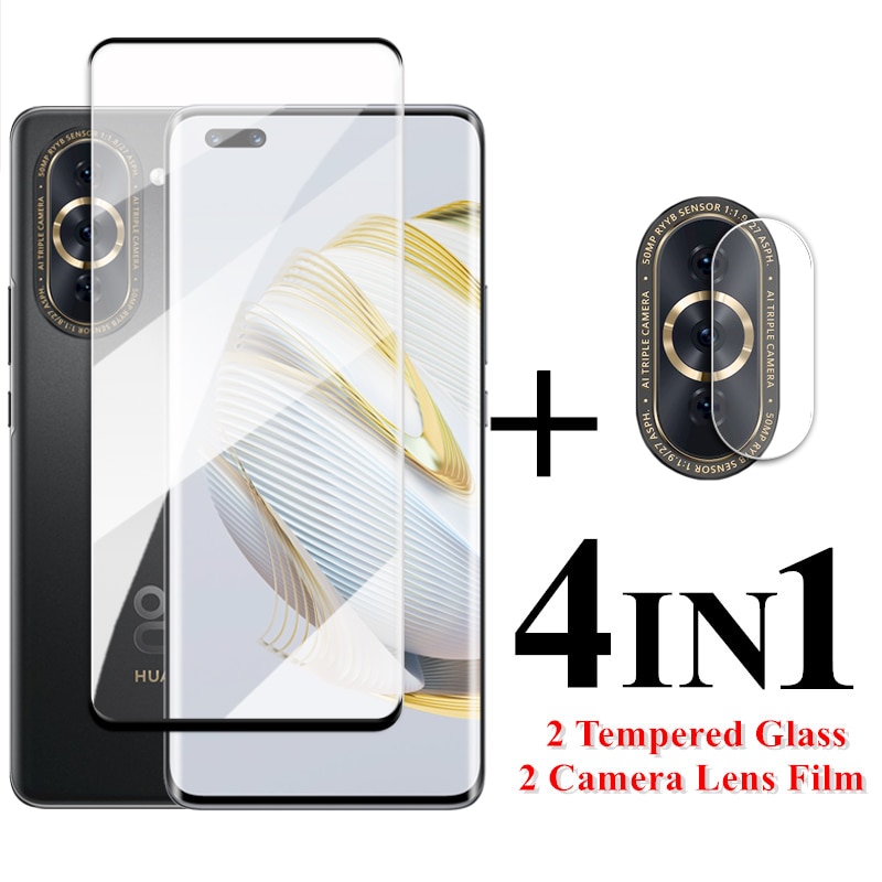 For Huawei Nova 10 Pro Glass 3D Full Cover Curved Screen Protector Nova 10 Tempered Glass Huawei Nova 10 Pro Lens Film 6.78 inch