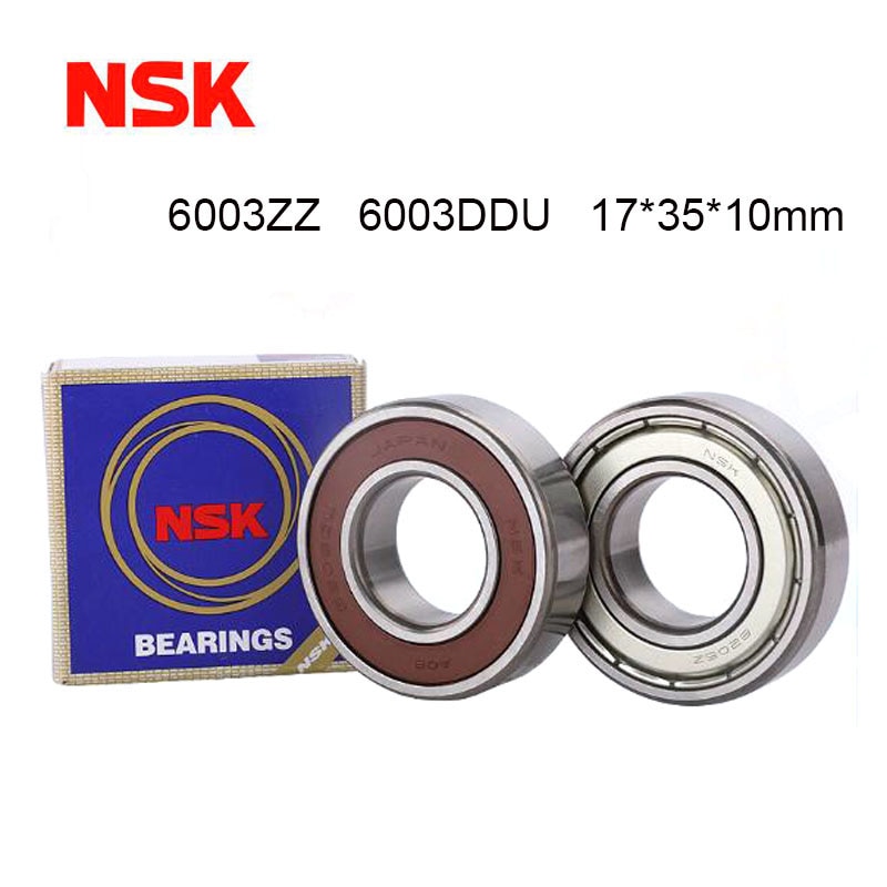 Japan NSK 6003 Bearing 5PCS 17*35*10 mm Deep Groove 6003ZZ 6003DDU Ball Bearings 6003-2RS 180103 RZ RS 6003 2RS EMQ Quality