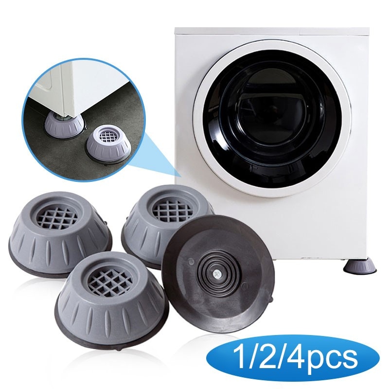 1/2/4Pcs Anti Vibration Feet Pads Rubber Legs Slipstop Silent Skid Raiser Mat Washing Machine Support Dampers Stand Furniture