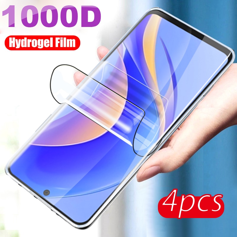 4Pcs Hydrogel Film Screen Protector For Huawei nova Y90 Gel Protector Hauwei nova y90 y 9090y novay90 6.7inch Not Tempered glass
