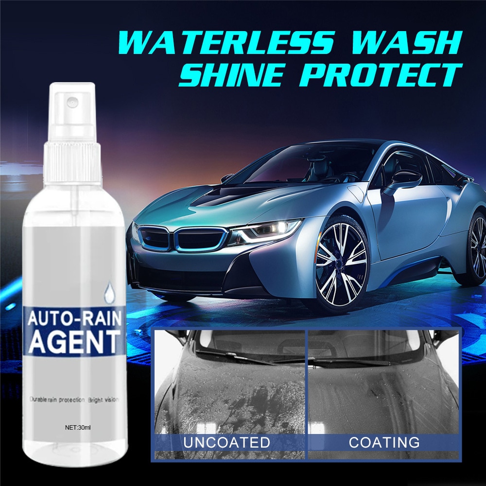 New Car Glass Waterproof Coating Agent 30 ML Rain Repellent Spray Multifunctional Auto Windshield Rainproof Agent Anti Fog Spray