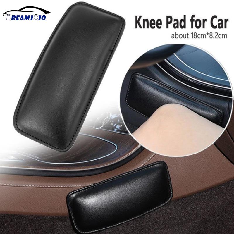 2pcs Leather Knee Pad for Car Interior Pillow Comfortable Elastic Cushion Memory Foam Universal Thigh Support Accessories