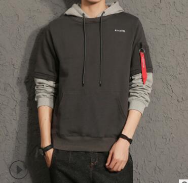 2023HOT The men's bodysuit day is the original 2018 new autumn wear round collar hooded jacket popular logo Mosaic