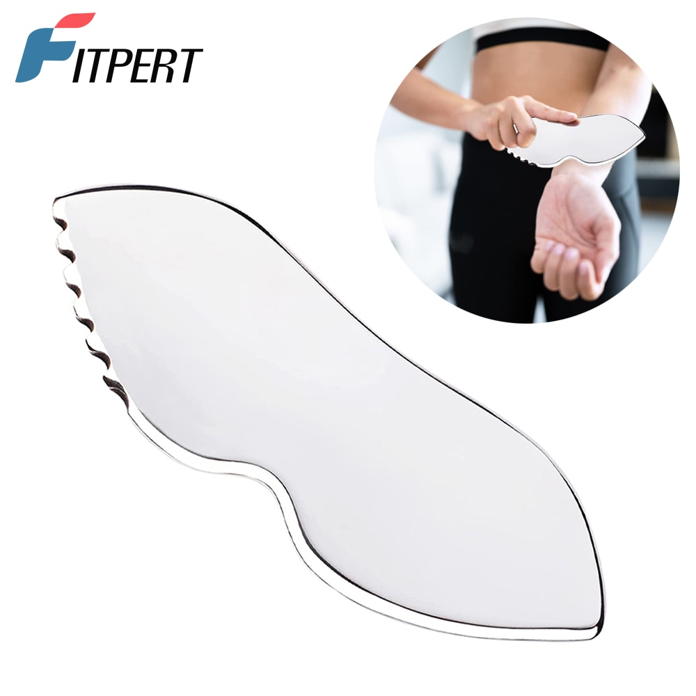 Stainless Steel Gua Sha Board for Whole Body Skin Care Scraping Massage Tool with Comb Teeth, Used for Arm, Back, Neck and Legs