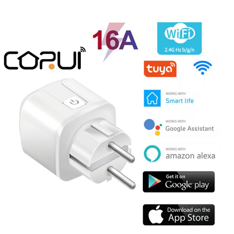 European Regulations WIFI Wireless Remote Control Socket Intelligent Timing Voice Control Fire Computer Intelligent Power Socket