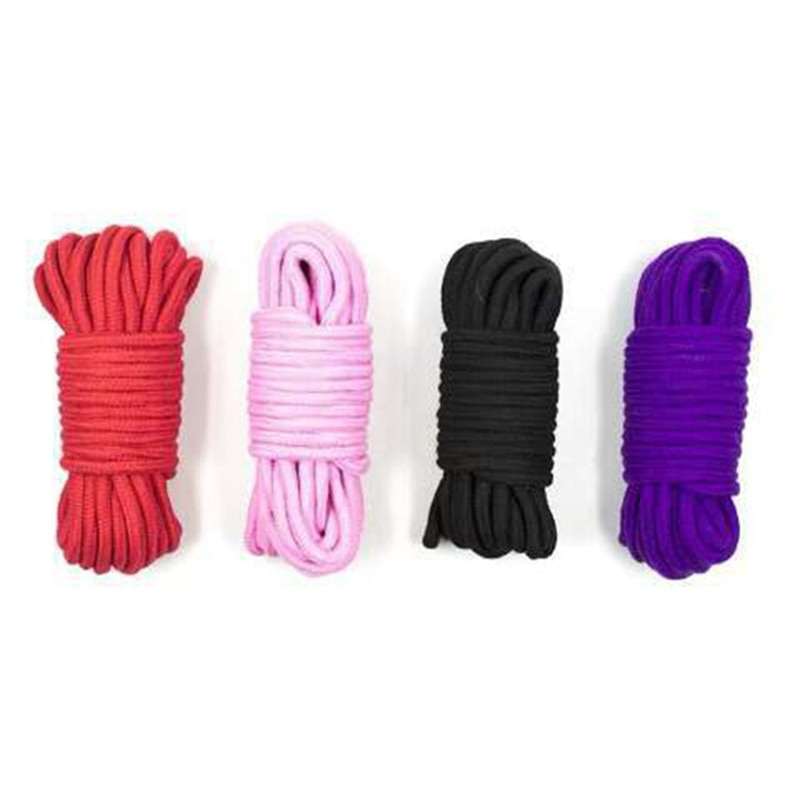 Sexy Binding Bound Hand And Foot Bandage Alternative Flirting Bondage Band Adult Sex Toys Couples Five Meters Cotton Rope