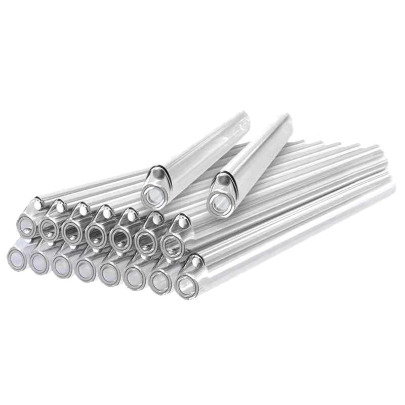 New OD1.3mm Fiber Optic for Fusion Splice for Protection Sleeves 45mm 60mm Preshunk 304 High Grade Stainless Steel 100pcs