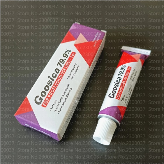 New Arrivals 79.9% Goosica Tattoo Cream Before Permanent Makeup Pierced Eyebrows Lips Body Skin