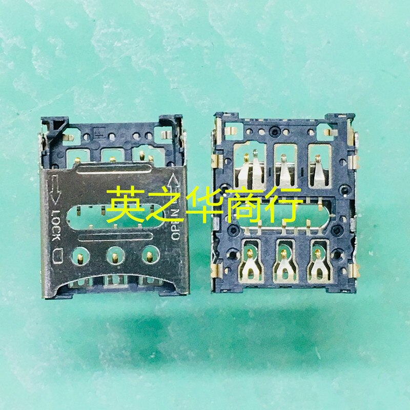 10pcs orginal new NANO SIM card holder 7P inner welding flip cover small card holder inner welding card slot