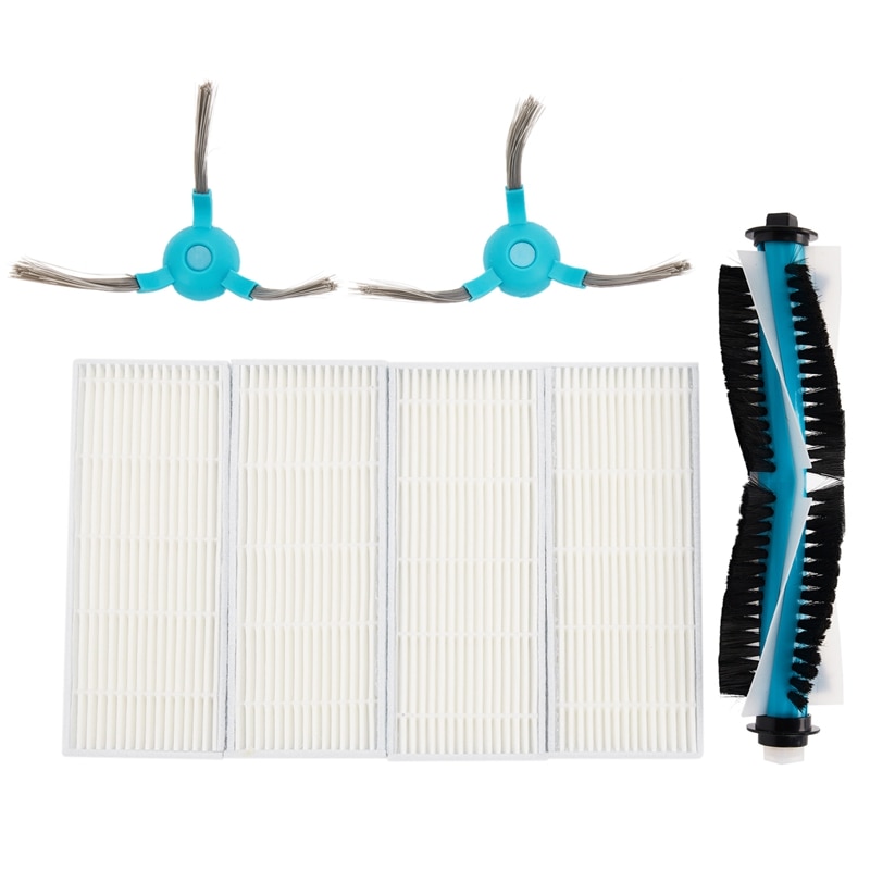 Robot Vacuum Cleaner Filter Main Brush Side Brushes Mop For Conga 1390 1290 Series Robotic Vacuum Cleaner Parts Accessories