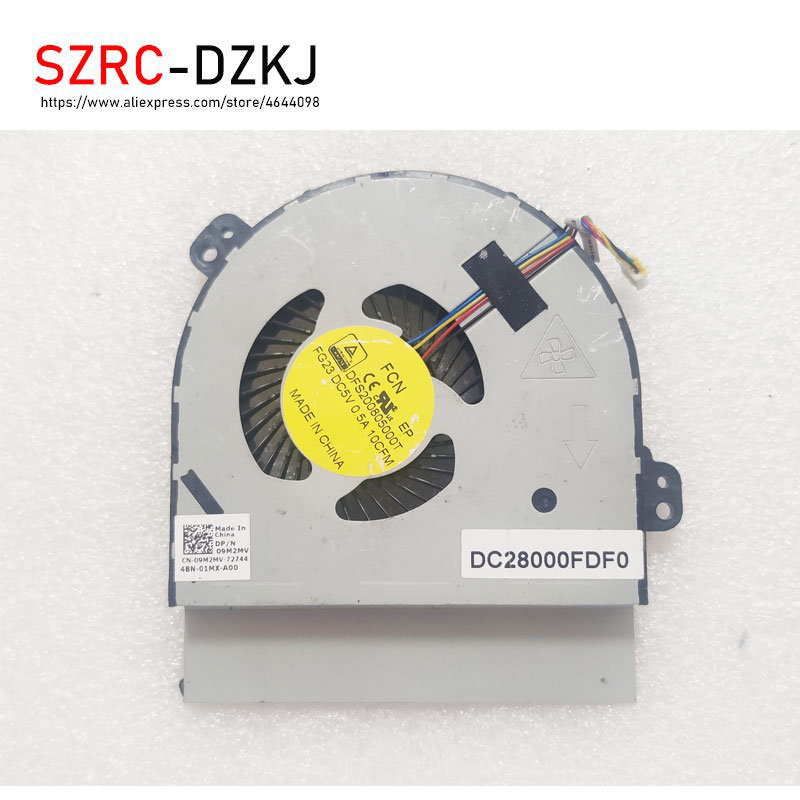 SZRCDZKJ For DELL Alienware M15X R1 R2 new original laptop CPU cooling fan CPU fan 4PIN 09M2MV DC28000FDF0 DFS200805000T