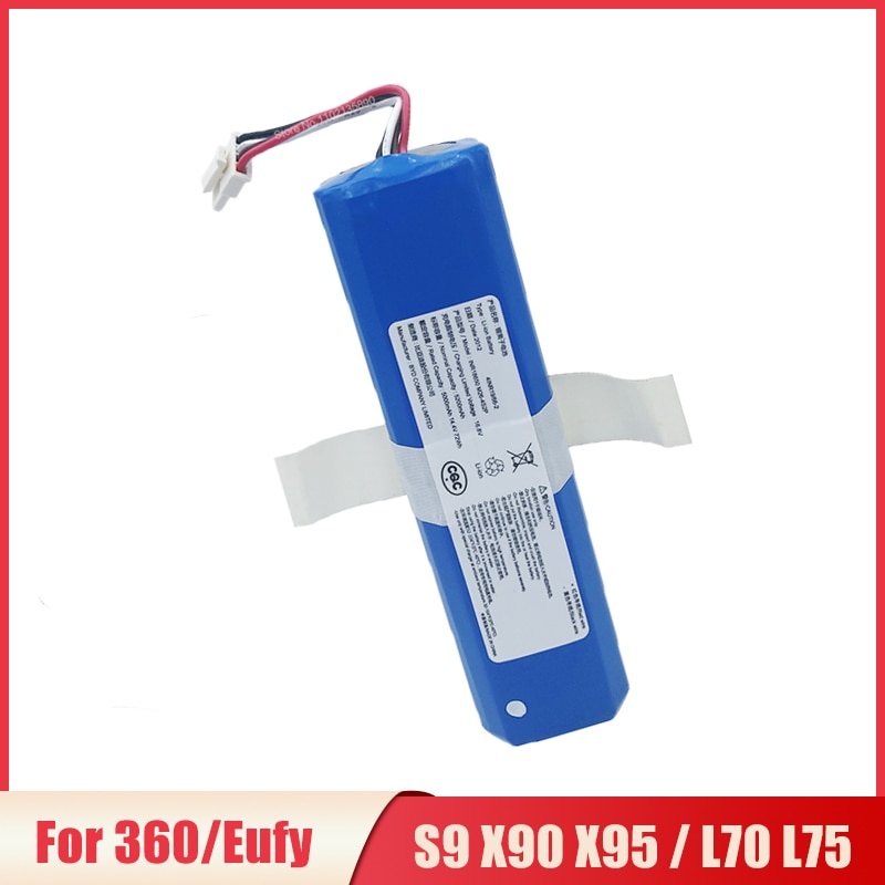 Original 5200mAh Li-ion Battery Spare Parts Charging Battery Replacement For 360 S9 / X90 / X95 Eufy L70 / L75 Vacuum Cleaner