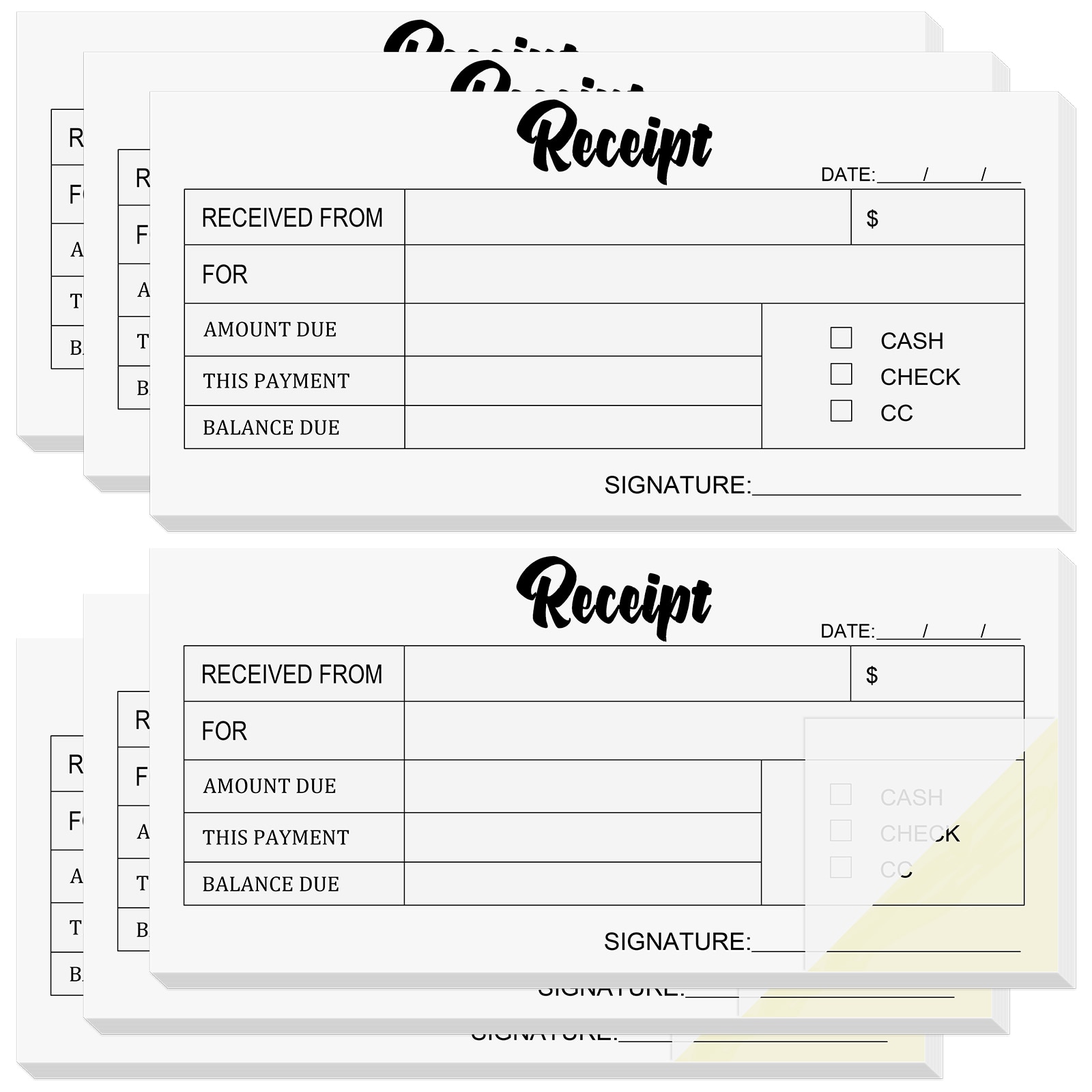 Carbonless Pocket Size Receipt