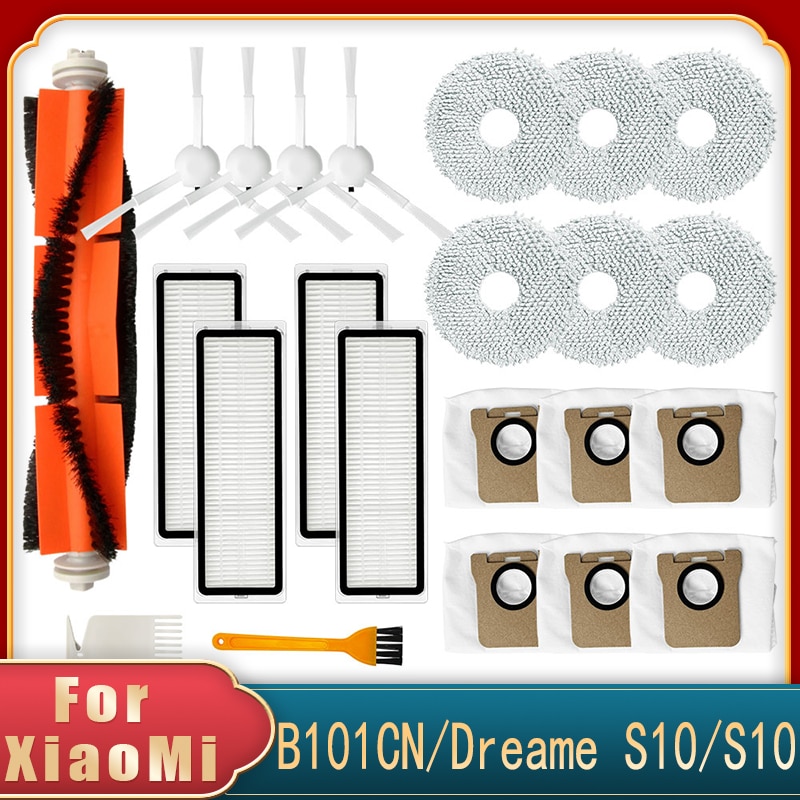 For XIAOMI MIJIA Omni All-in-One Robot Vacuum Mop B101CN Replacement Spare Parts Main Brush Side Brush Hepa Filter Mop Dust Box