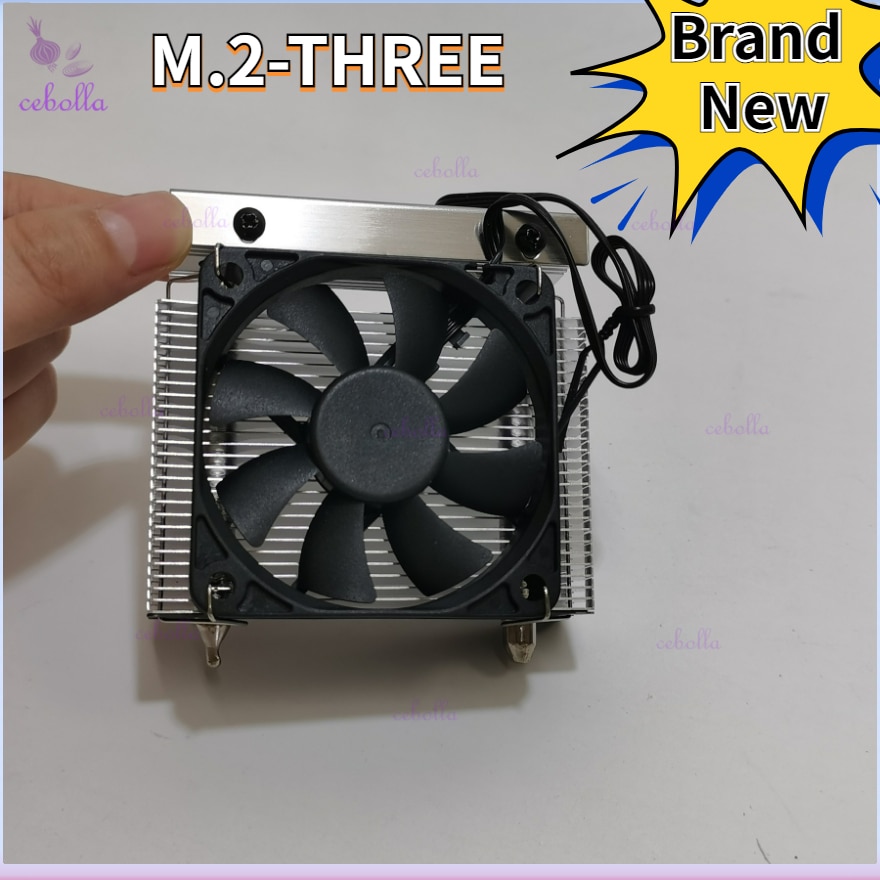 Hight Quality THREE M.2 SSD PCI-E NVMe Heat Sink Solid State Hard Disk Radiator with Fan for Desktop PC Accessories M2 2280