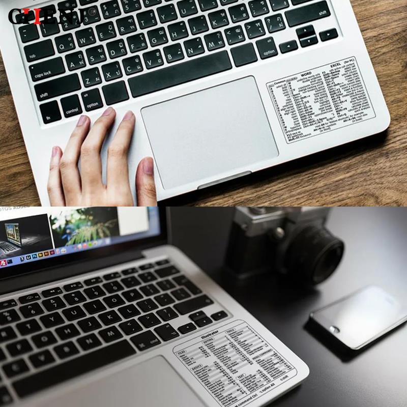 Shortcut Key Tips Waterproof Computer Sticker For Windows PC Reference Keyboard Shortcut Sticker Adhesive For PC Laptop Desktop