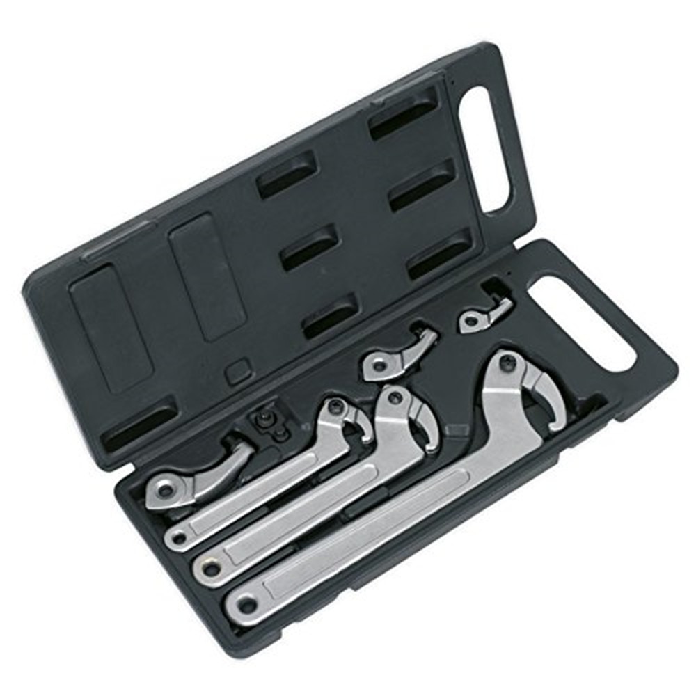 Car Tools 8pcs Adjustable Hook And Pin Wrench Set C Spanner Tool Spanner Adjustable 35 - 120mm Automotive Repairing Timing Tool
