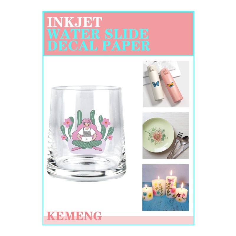 Classical Inkjet Water Slide Decal Paper Water Transfer Printing Paper Clear for Glass Ceramic Crafts