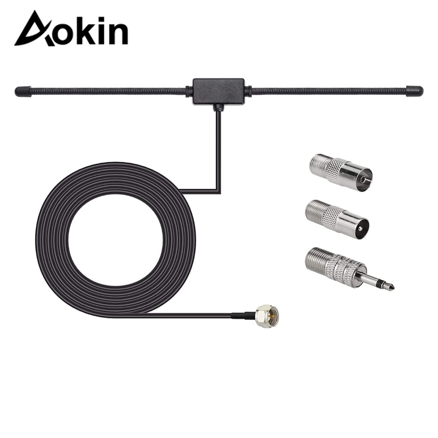 FM Radio Antenna Adhesive Mounting FM Radio FM Antenna for Stereo Receiver Indoor Music System FM Radio Home Stereo Receiver