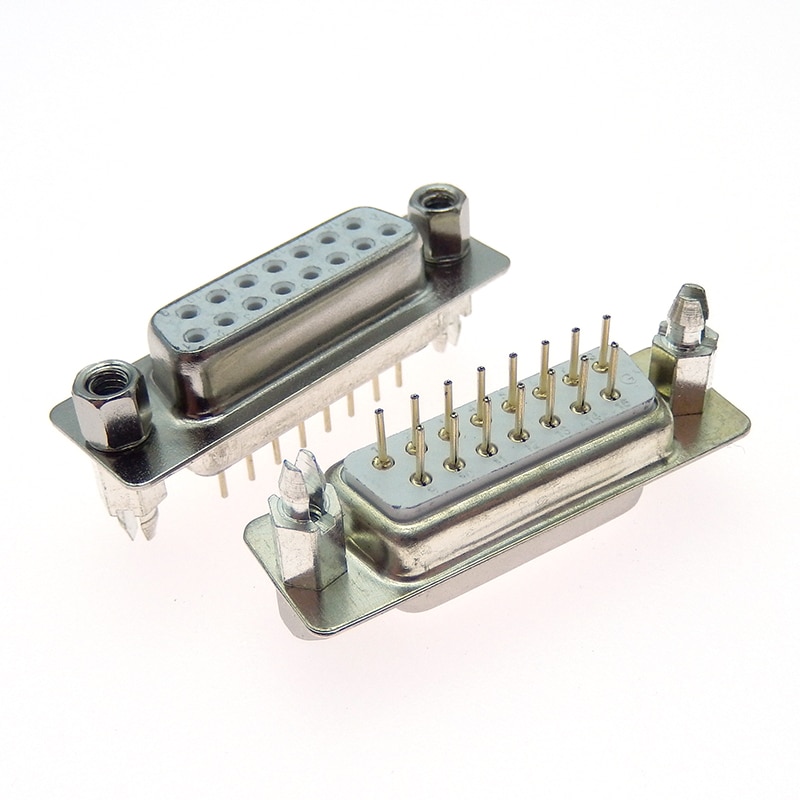 5PCS DP15 FEMALE FEMALE CONNECTOR Insert plate type D-Sub Mounting DB15