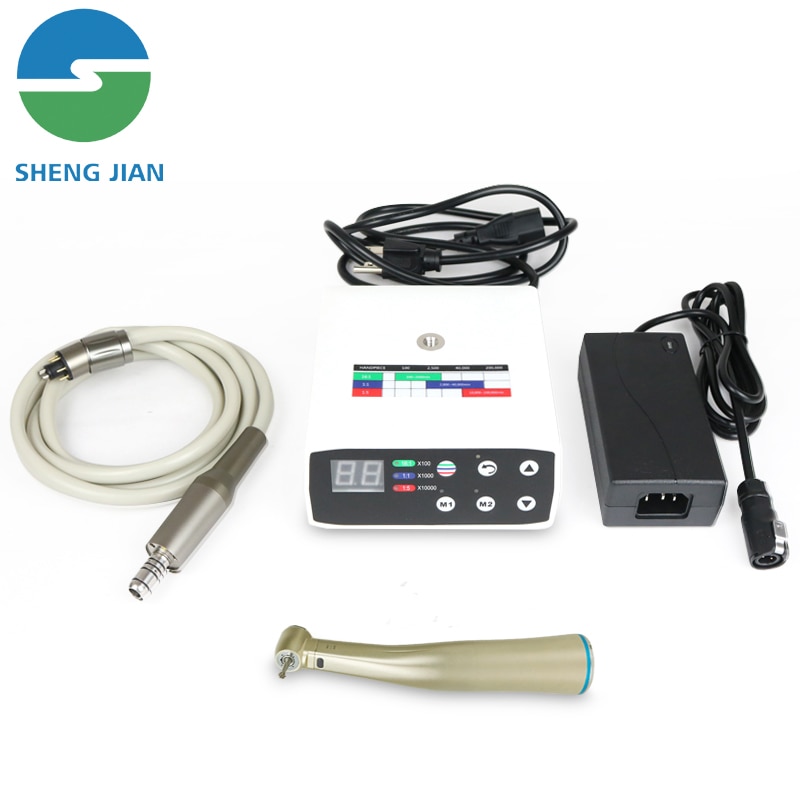 Dental 1:1 Fiber Optic Contra Angle Use For Brushless Electric LED Micro Motor With Compatible To NSK/KAVO