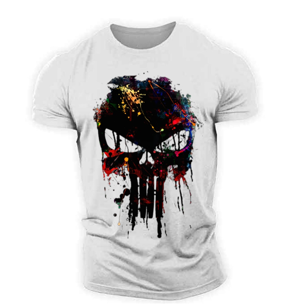 Men's Vintage T-shirts 3d Vinking Printed Street Retro Sparta Short Sleeve Hip Hop Tops Oversized Tee Shirt Man Loose Cloth