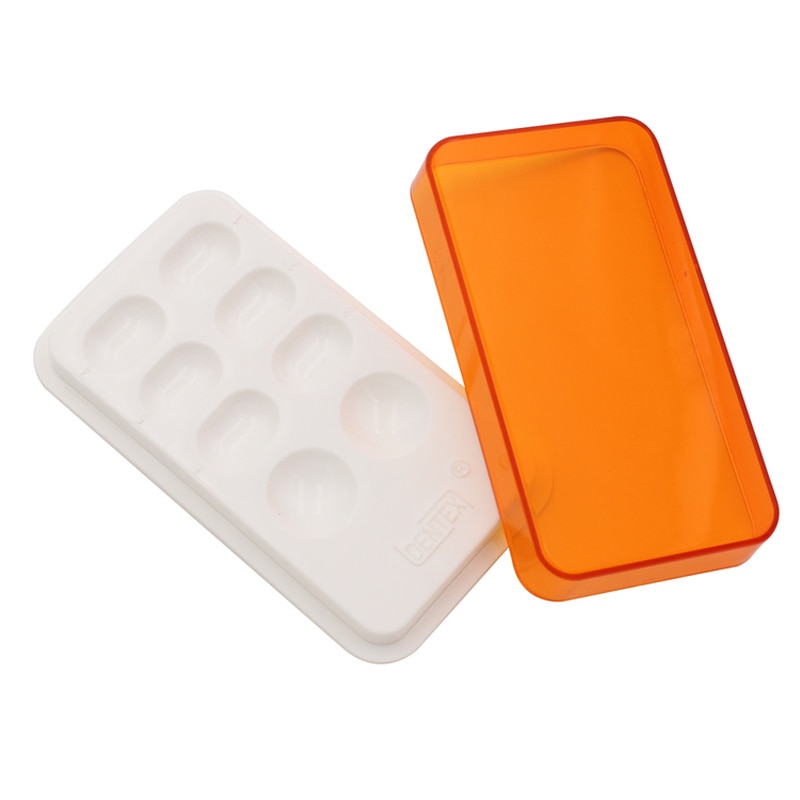1PCS Dental Palette Resin Mixing Watering Moisturizing Plate With Cover 8 Slot Palette Dental Lab Equipment laboratory porcelain