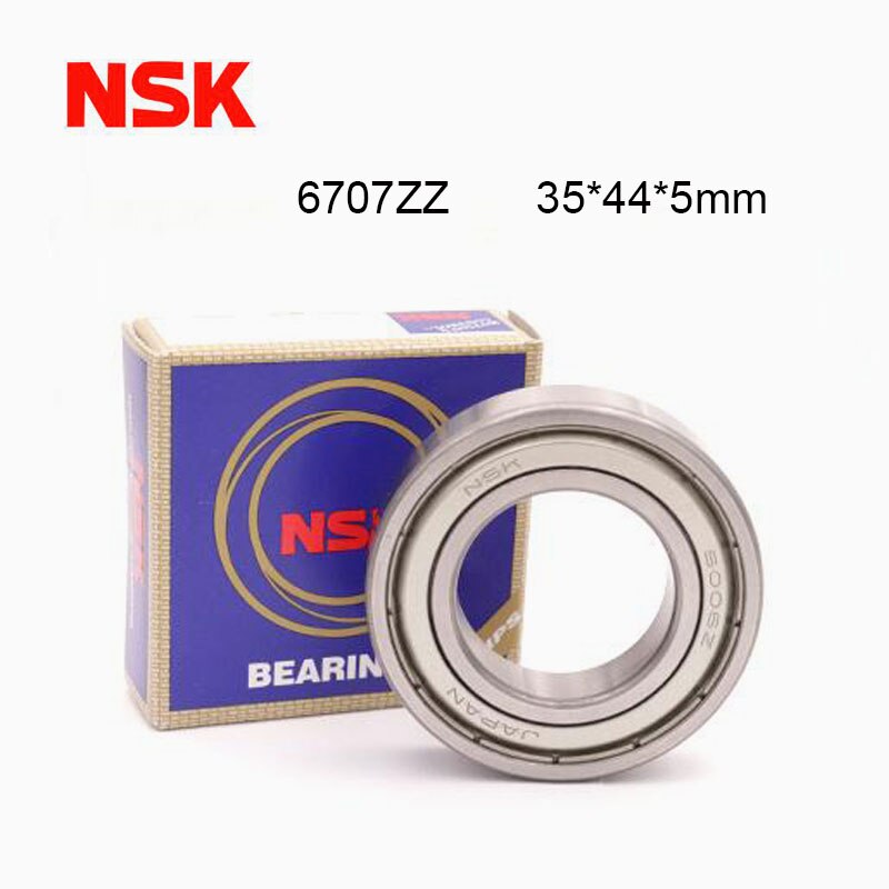 Japan NSK 6707ZZ High Speed Bearing 2PCS 35x44x5 mm ABEC-7 Thin Ball Bearings 6707Z Ball Bearings 6707-2Z Metal Sealed