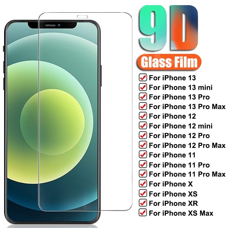 HD Screen Protector Tempered Glass for IPhone 13 12 11 Pro Max Protective Glass for IPhone X XR XS Max
