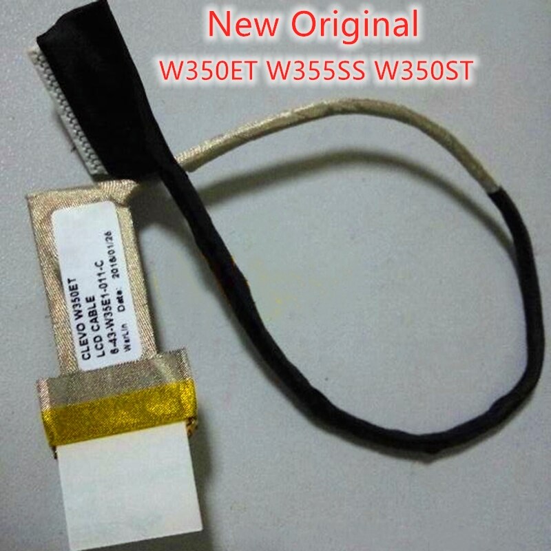New Original W350ET LCD LVDS cable 6-43-W35E1-011-C For clevo W350SS W350ST W355SSQ W355ST